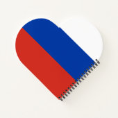 Russland-Flagge Notizblock (Rückseite)
