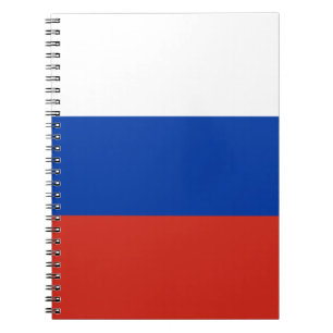 Russland-Flagge Notizblock