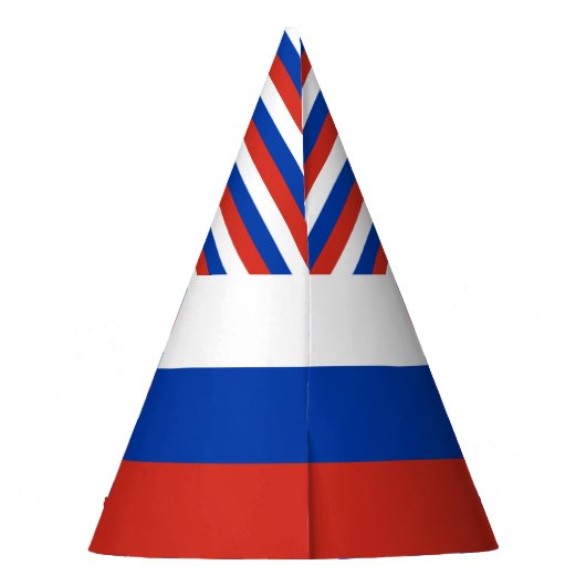 Russland-Flagge Partyhütchen (Rückseite)