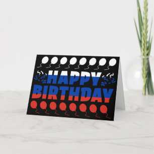 Russland Flagge Patriotic Geburtstag Karte