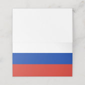 Russland-Flagge Platzkarte (Außenseite Aufgefaltet)