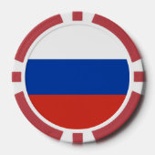 Russland-Flagge Pokerchips (Vorderseite)