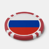 Russland-Flagge Pokerchips (Einzeln)