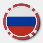 Russland-Flagge Pokerchips (Rückseite)