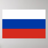Russland-Flagge Poster (Vorne)