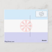 Russland-Flagge Postkarte (Rückseite)