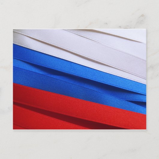 Russland-Flagge Postkarte (Vorderseite)