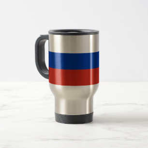 Russland-Flagge Reisebecher