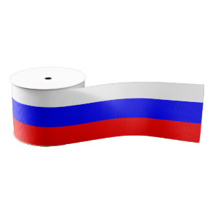 Russland Flagge / Rotes Weiß Blau Ripsband