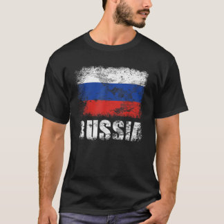Russland Flagge Russisches T-Shirt