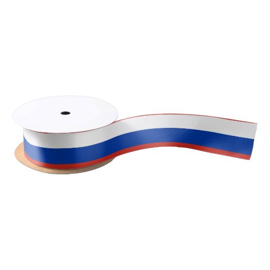 Russland-Flagge Satinband (Spule)