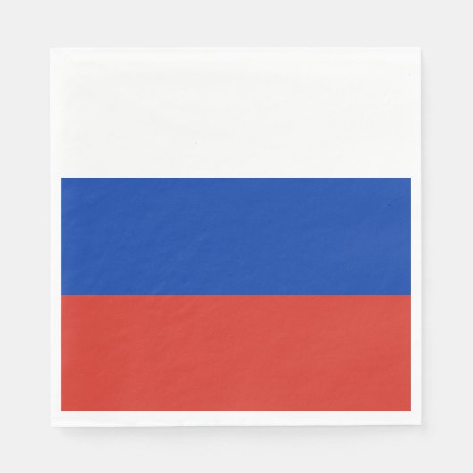 Russland-Flagge Serviette (Vorderseite)