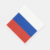 Russland-Flagge Serviette (Ecke)