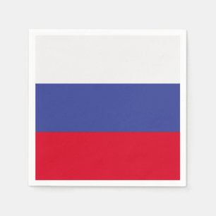 Russland-Flagge Serviette