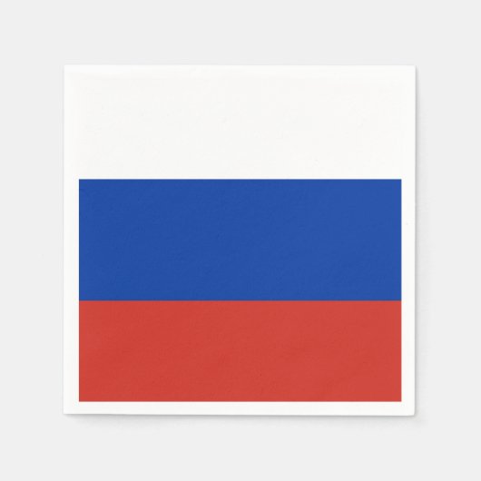 Russland-Flagge Serviette (Vorderseite)