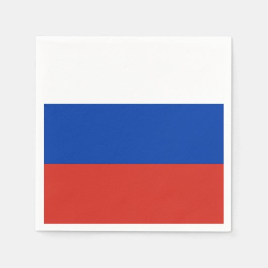 Russland-Flagge Serviette (Vorderseite)