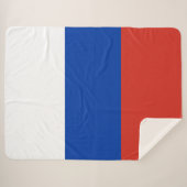 Russland-Flagge Sherpadecke (Vorderseite (Horizontal))
