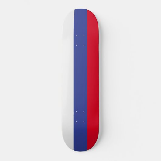 Russland-Flagge Skateboard (Vorderseite)