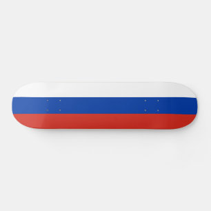 Russland-Flagge Skateboard