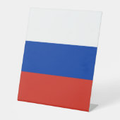 Russland-Flagge Sockelschild (Vorderseite)