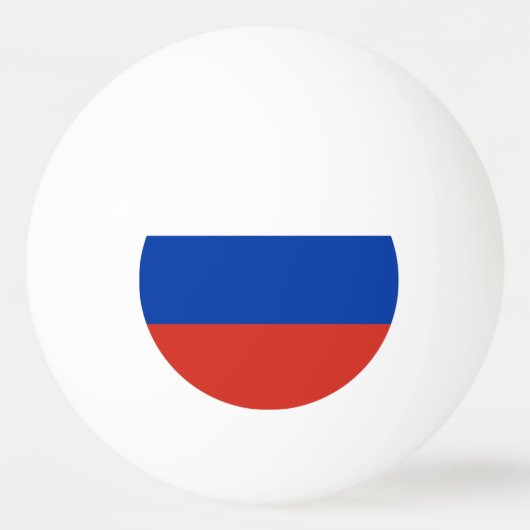 Russland-Flagge Tischtennisball (Vorderseite)
