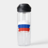 Russland-Flagge Trinkflasche (Rückseite)