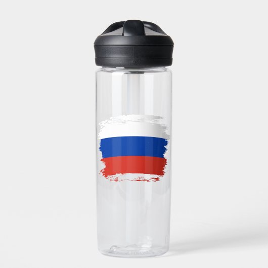 Russland-Flagge Trinkflasche (Vorderseite)