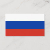 Russland-Flagge Visitenkarte (Vorderseite)