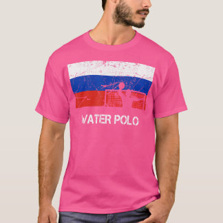 Russland-Flagge Wasserball für Wasserballspieler T-Shirt