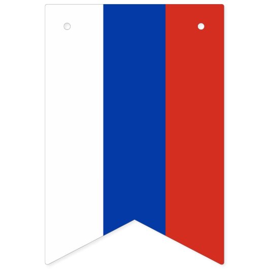 Russland-Flagge Wimpelkette (Zweite Fahne)
