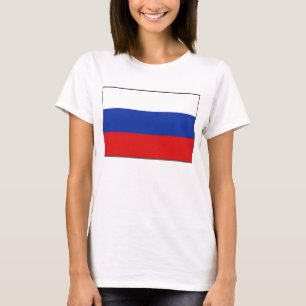 Russland Flagge x Karte T - Shirt