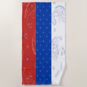 Russland-Flaggen-Badetuch Strandtuch (Vorderseite)