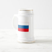 Russland-Flaggen-(helle) Tasse (Vorderseite Links)