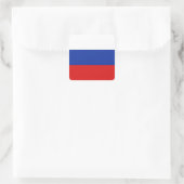 Russland Flaggenaufkleber Quadratischer Aufkleber (Tasche)