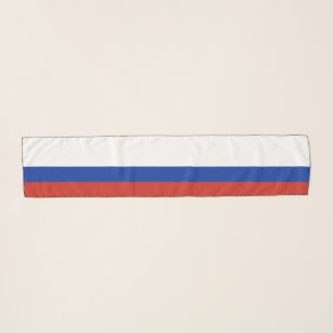 Russland Flaggenfarben Weiß Blau Rot Streifen Schal