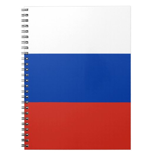 Russland-Flaggennotbuch Notizblock (Vorderseite)