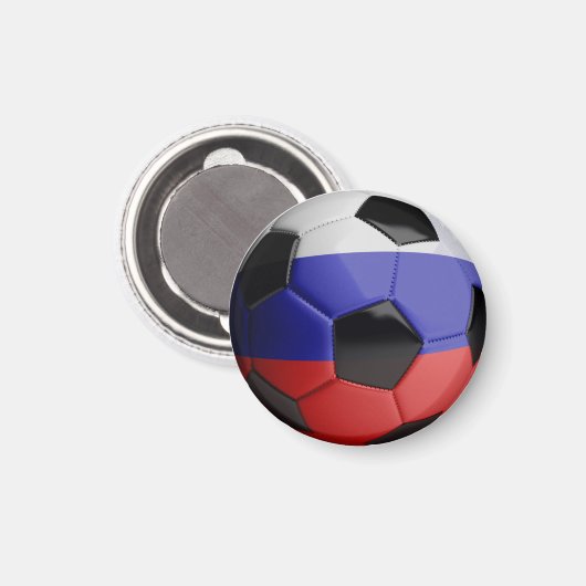Russland Fußball Magnet (Vorderseite/Rückseite)