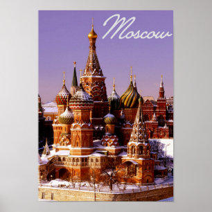 Russland-Hauptstadt Moskau der Kreml Poster
