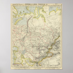 Russland in Asien Poster