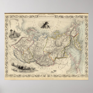 Russland in Asien Poster