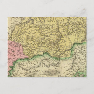 Russland in Asien und Argentinien Postkarte