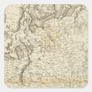 Russland in Europa Quadratischer Aufkleber