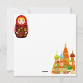 Russland - Karte (Rückseite)