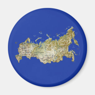 Russland Karte Magnet