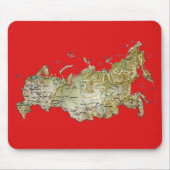 Russland-Karte Mousepad (Vorne)