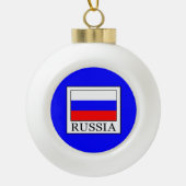 Russland Keramik Kugel-Ornament (Vorderseite)