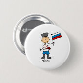 Russland-Knopf Button (Vorne & Hinten)