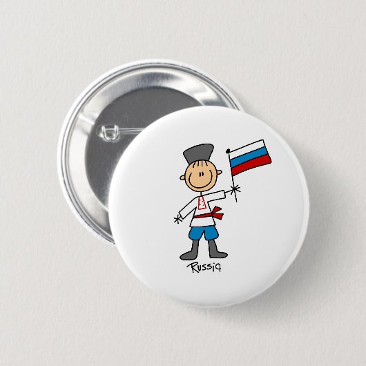 Russland-Knopf Button (Vorne & Hinten)