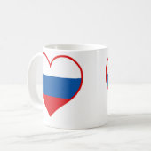 Russland Liebe Kaffeetasse (Vorderseite Links)
