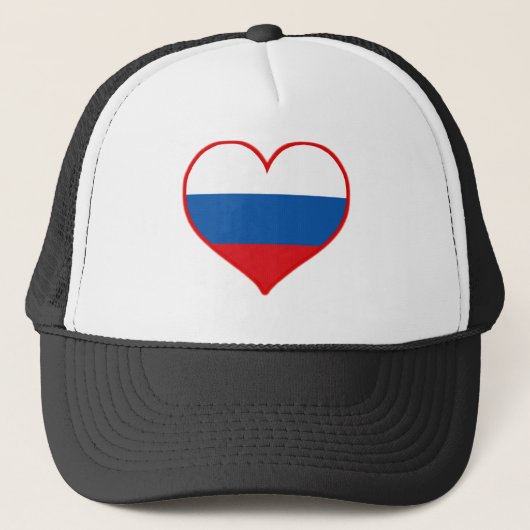 Russland Liebe Truckerkappe (Vorderseite)